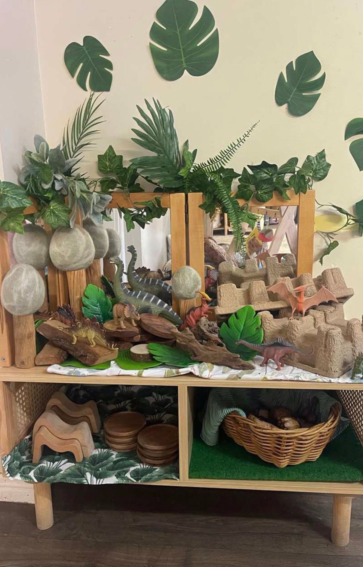 Children engaged in meaningful play and learning at Lakeview